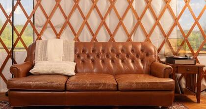 Luxury Hill Country Yurt • Pool, Views, Coffee Bar