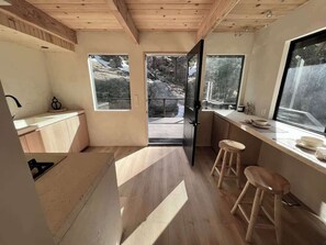 Fridge, microwave, coffee/tea maker, electric kettle - Native Stay, a couples luxury  getaway (Big Bear Lake)