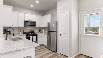 Microwave, oven, stovetop, dishwasher