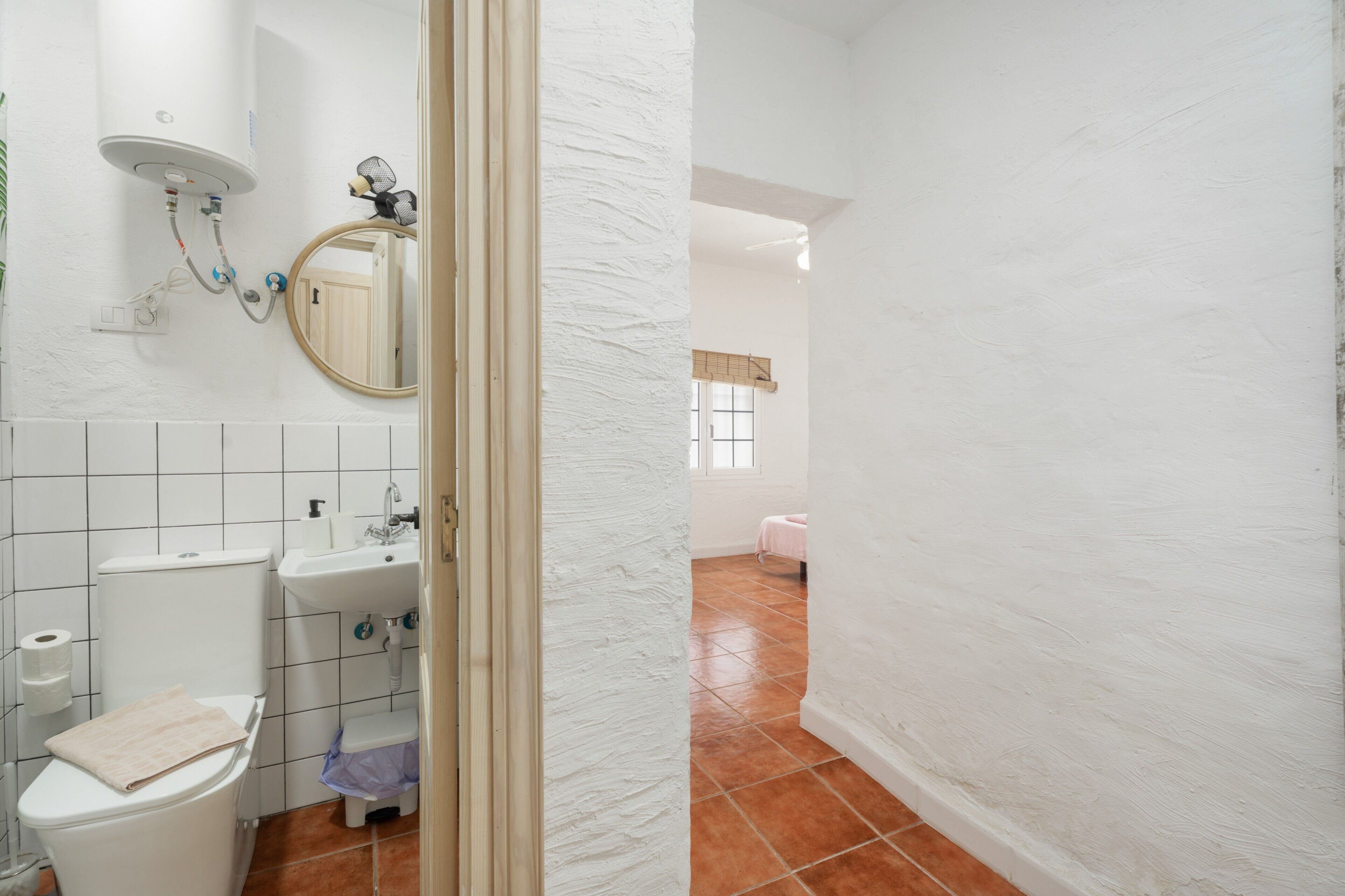 Ducha, secador de pelo, toallas
