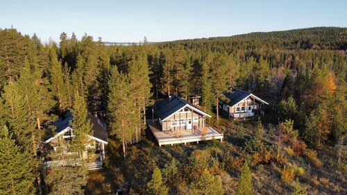 Bright Nordic chalet with high-quality furnishings in a Scandinavian design