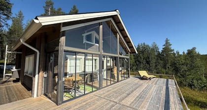 Bright Nordic chalet with high-quality furnishings in a Scandinavian design