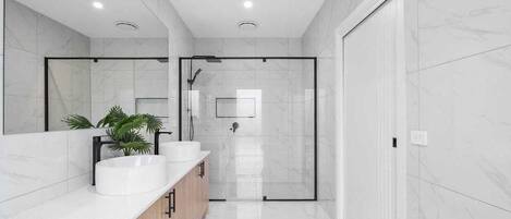 Towels, soap, toilet paper