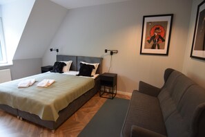 Room - Comfortable apartment with a private sauna (Stezyca)