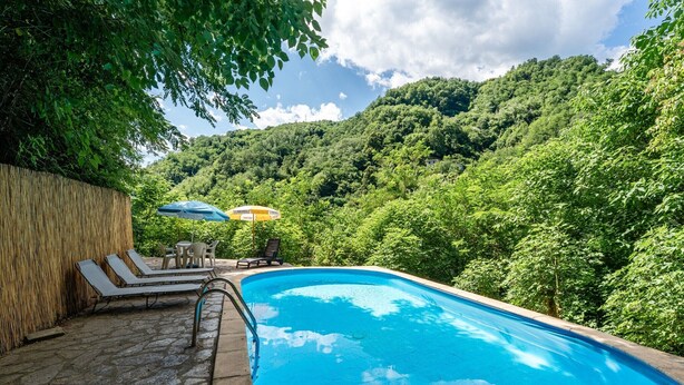 Pool - Apartment in Villa Poesia - Bagni di Lucca (Bagni di Lucca)