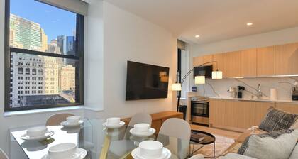 Urban Escape : Bright 2BR/2BA in FiDi