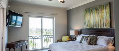 Appartement, Plusieurs lits, balcon, vue partielle sur l'océan (Puerta Cabos Village PCV H502) | 2 chambres, décor unique, ameublement unique