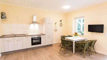 Fridge, oven, stovetop, dishwasher