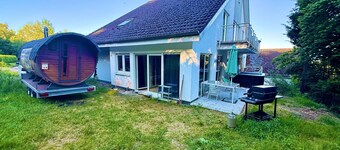 Maison de vacances « Whirlpool Kicker Sauna Groupes » avec vue sur la montagne, terrasse privée et Wi-Fi