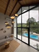 Luxury Villa, River View | Desk, laptop workspace, soundproofing, iron/ironing board