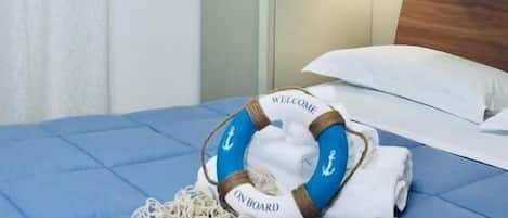Dubbelrum - balkong (Ventotene) | Värdeförvaringsskåp på rummet, skrivbord, ljudisolering och gratis wi-fi