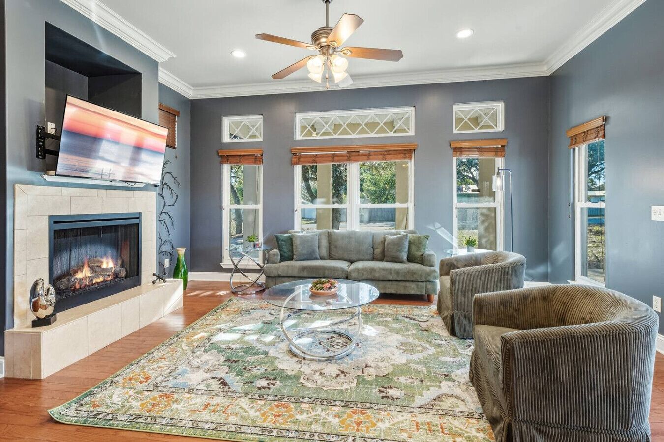 Spacious open concept living