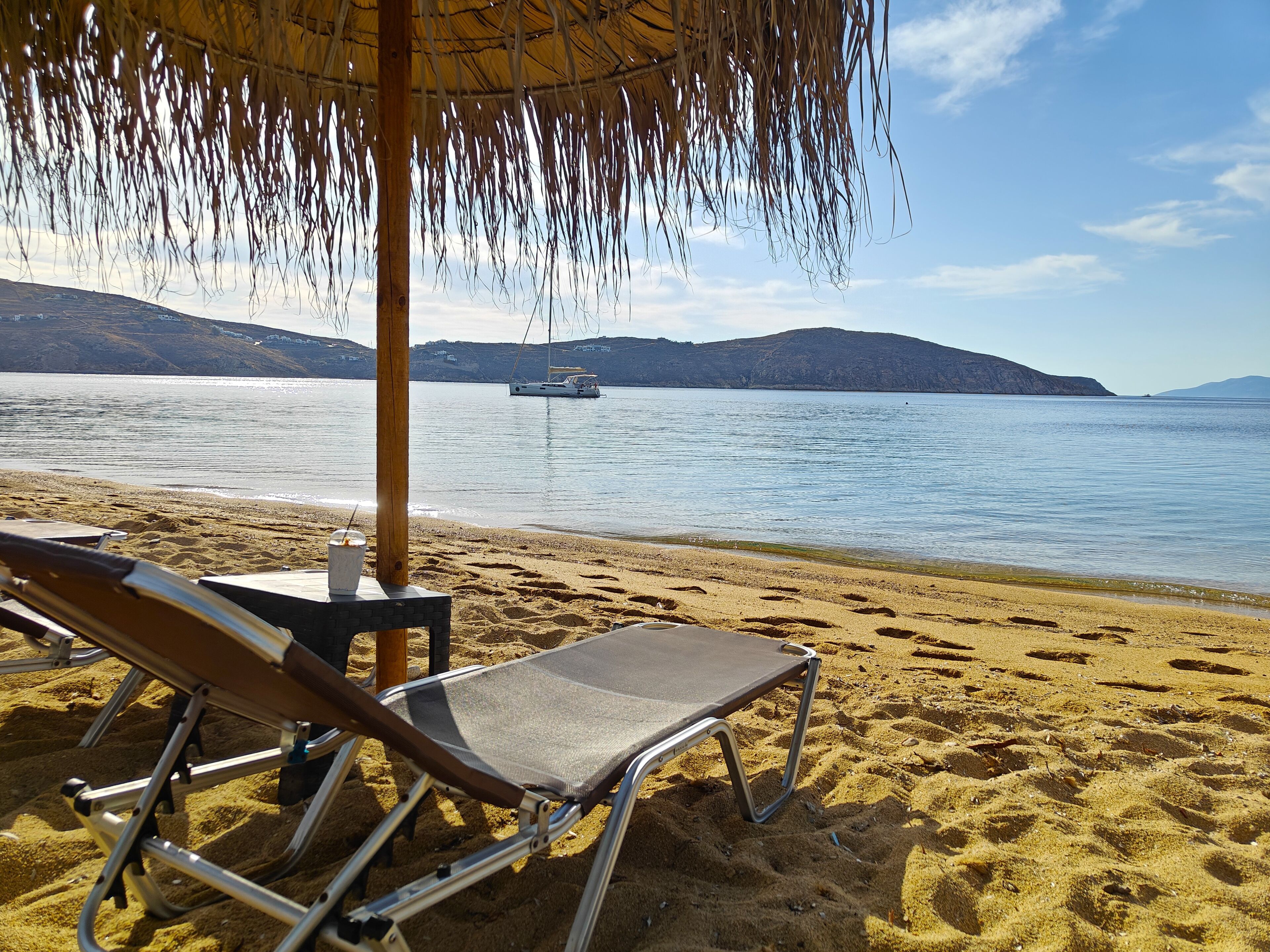 On the beach, beach bar