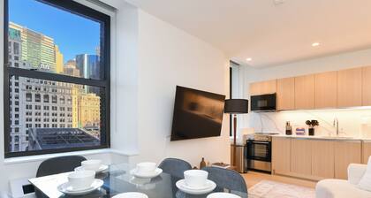 Sleek 2BR Oasis in NYC Financial District