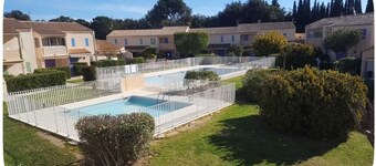 Mazet T3 air-conditioned pool garden 4 pes La Londe-les-Maures 2 min from beaches