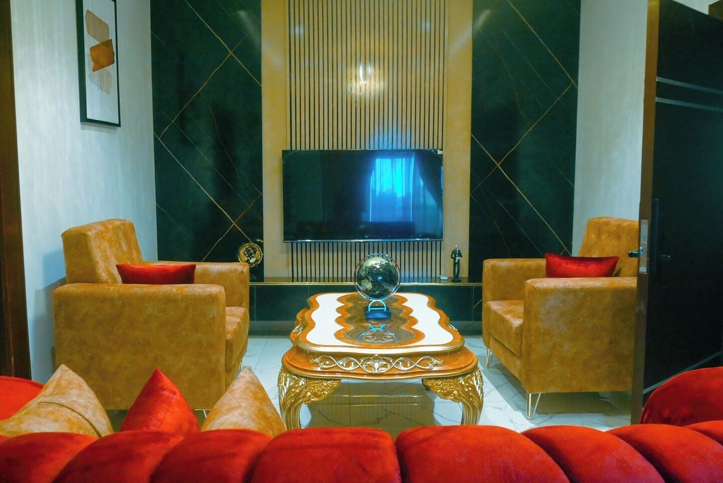 Superior kamer, balkon, uitzicht op stad | Interieur