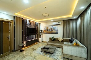 Superior Room, Balcony, City View | Ruang tamu