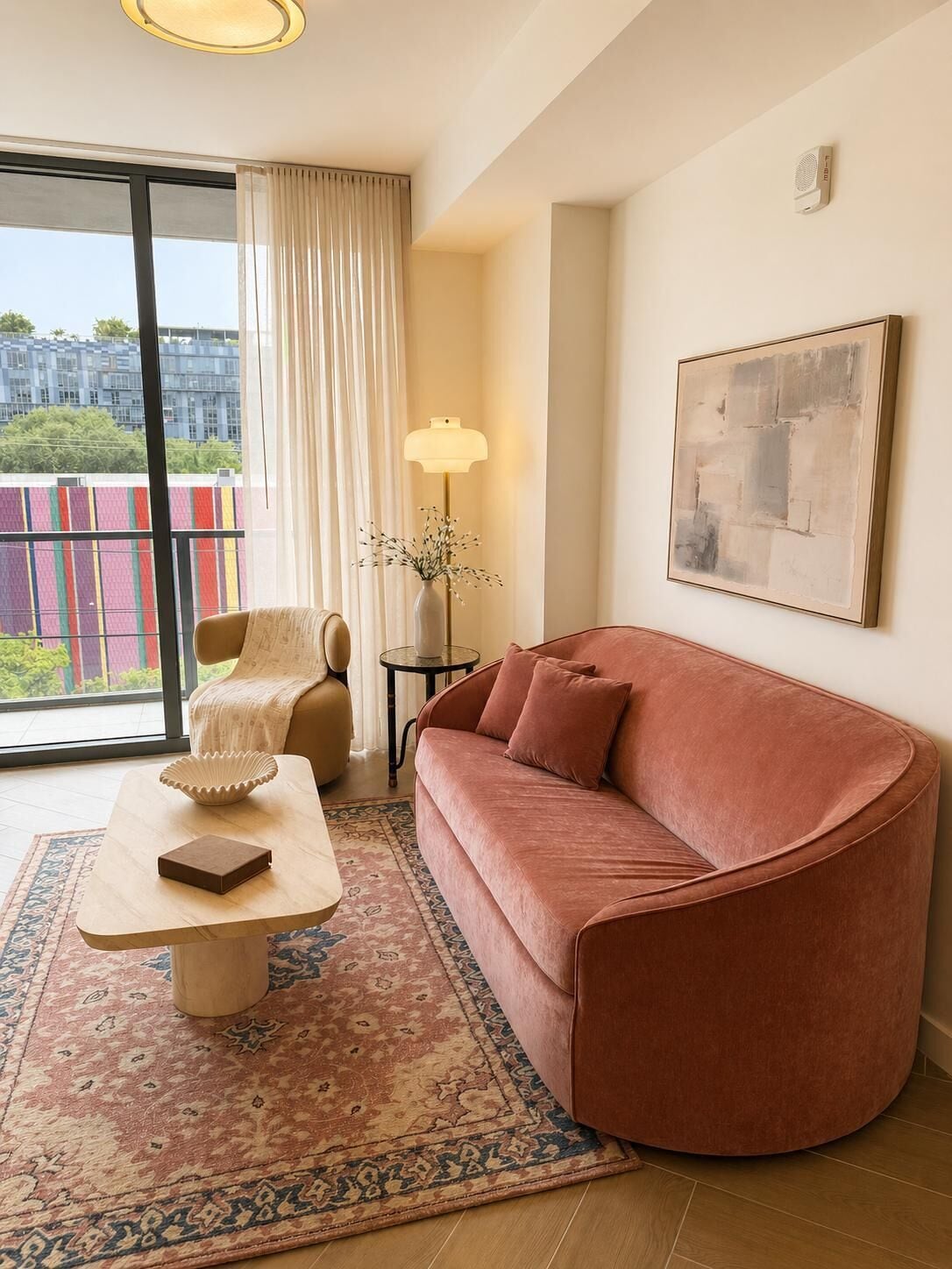Comfort appartement, balkon, uitzicht op stad | Woonruimte