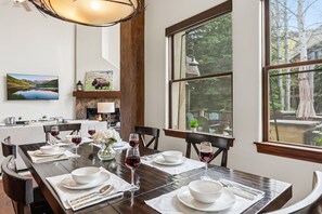 Dining area: 8-person dining table and 4 barstools
 - Castle Peak Close | Private Deck + Hot Tub + Grill (Edwards)