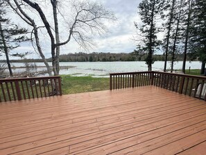 Terrace/patio - Lake and Trail Cottages on Little Traverse Lake (Maple City)
