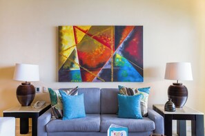Living area - Jungle & Ocean Views Garza Blanca PV — 1BR Suite ◆ 5-Diamond Resort (Puerto Vallarta)