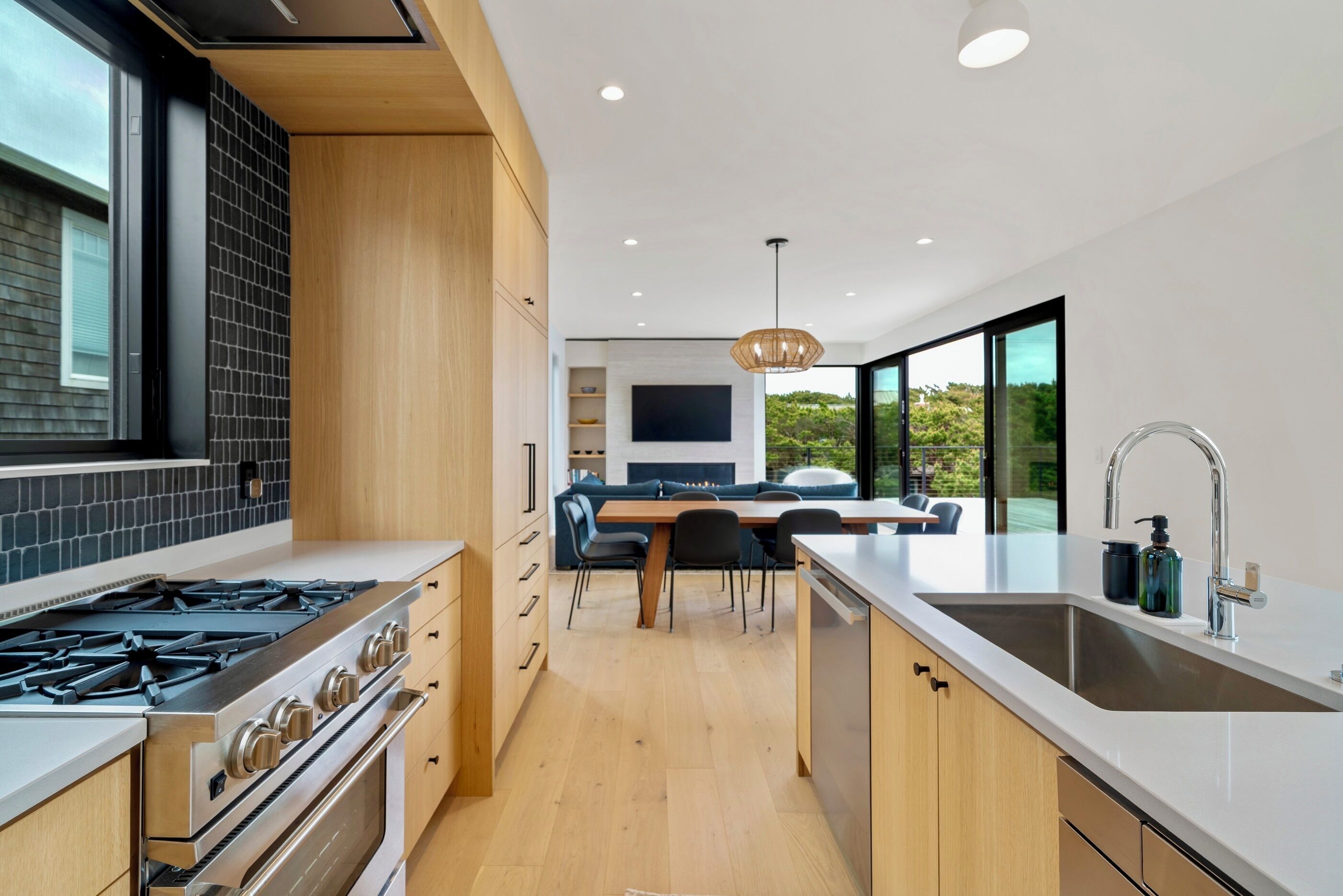 Open concept living/dining with indoor/outdoor feel