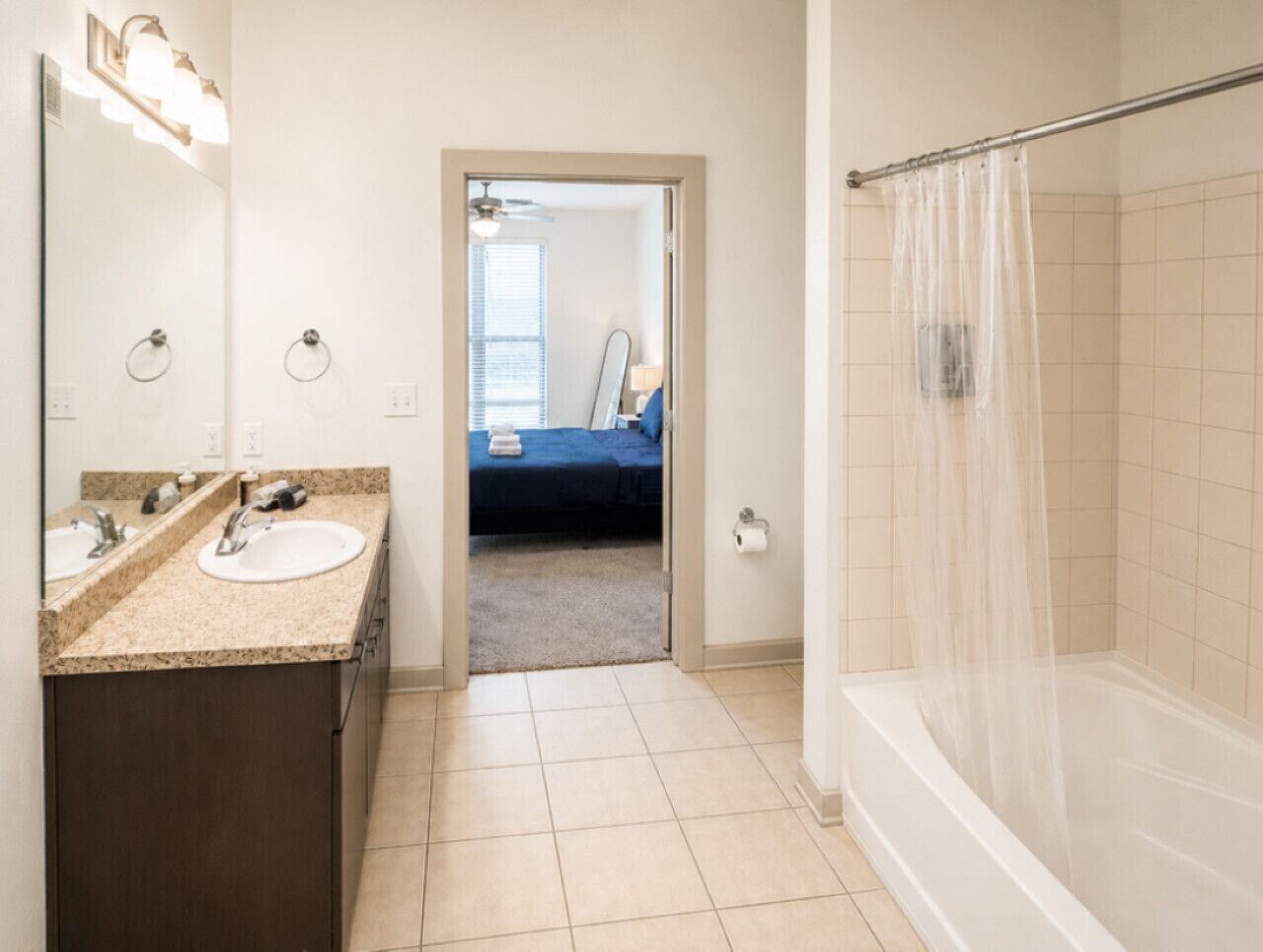 Hair dryer, towels
