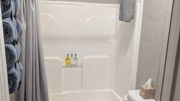 Hair dryer, towels