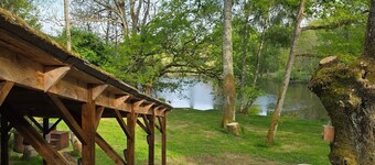 Enjoy a Nordic bath by the pond