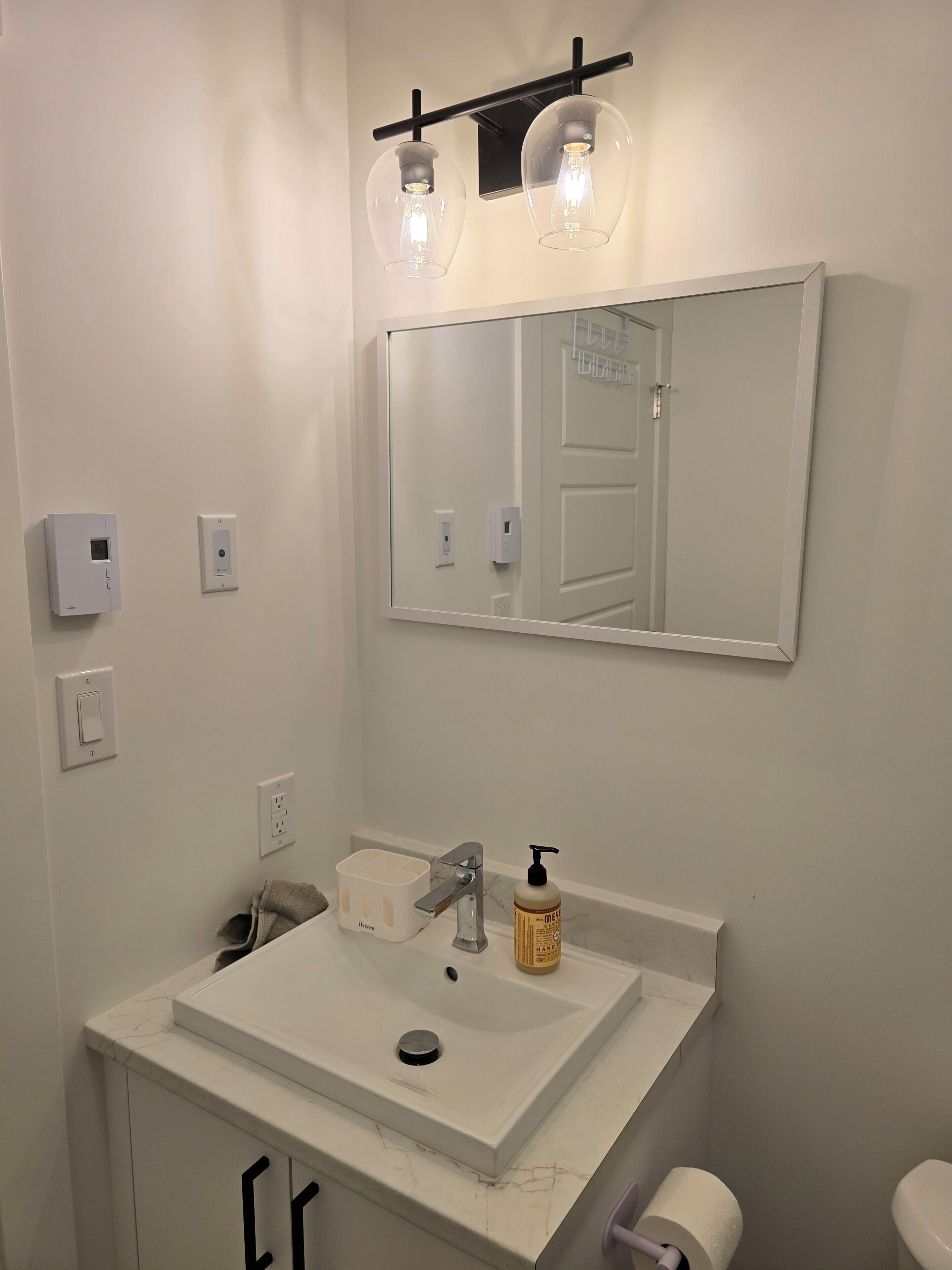 Towels, soap, toilet paper