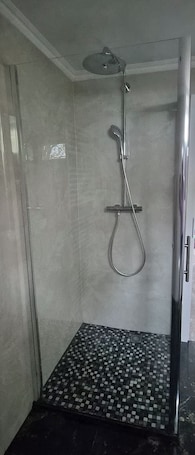 Shower, towels, soap, shampoo. Pet friendly cozy apartment for 2 adults and 2 children. Near Müllerthal
