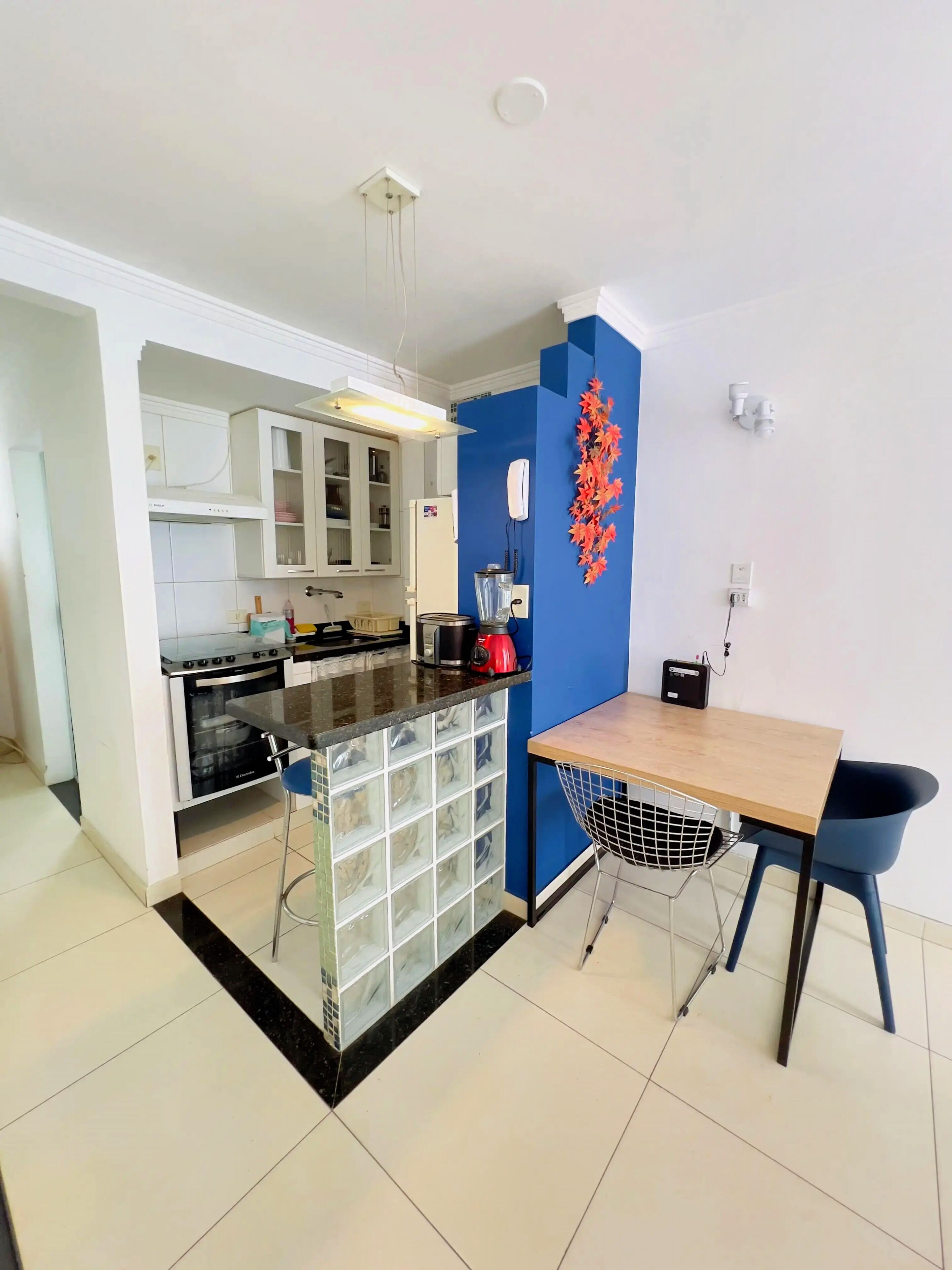 Comfort Apartment, Pets Allowed, City View | Private kitchen | Full-size fridge, microwave, oven, stovetop