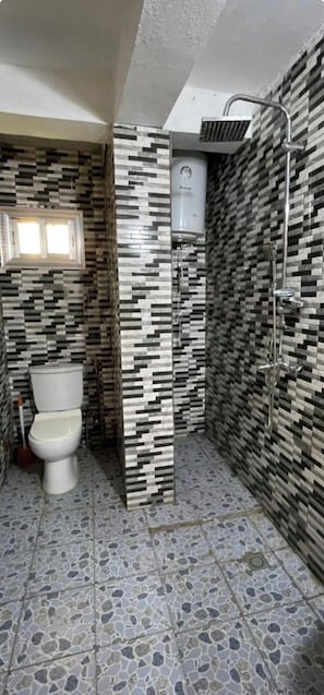 Towels, soap, toilet paper