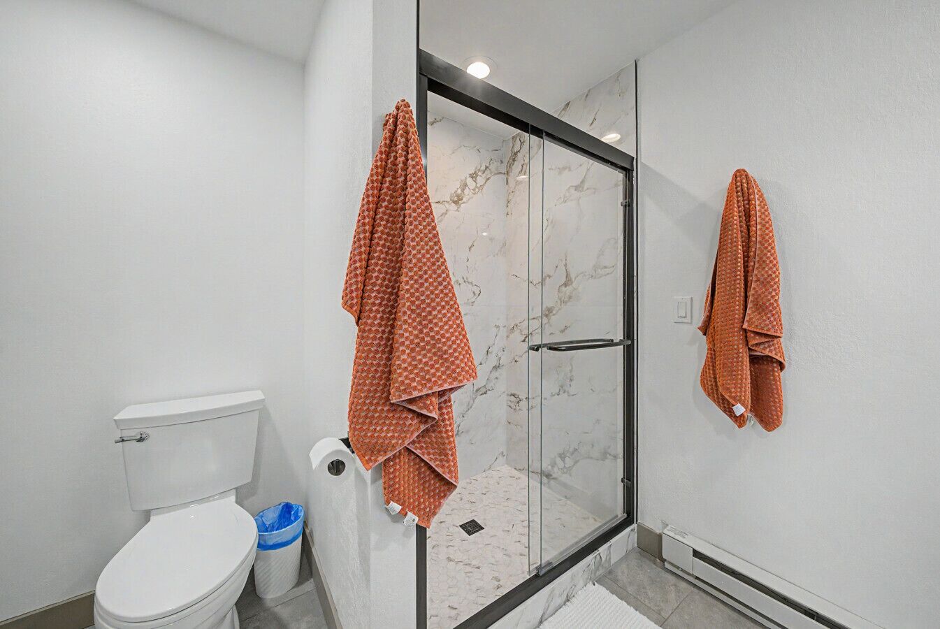 Hair dryer, towels