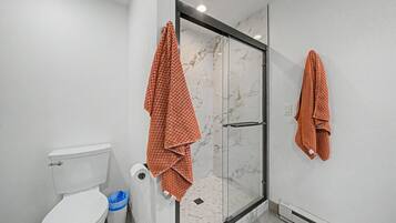 Hair dryer, towels