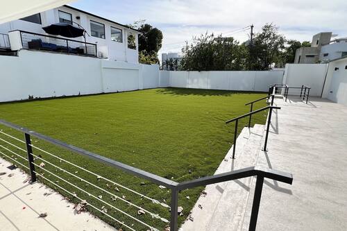 Outdoor banquet area