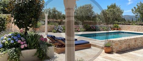 A heated pool