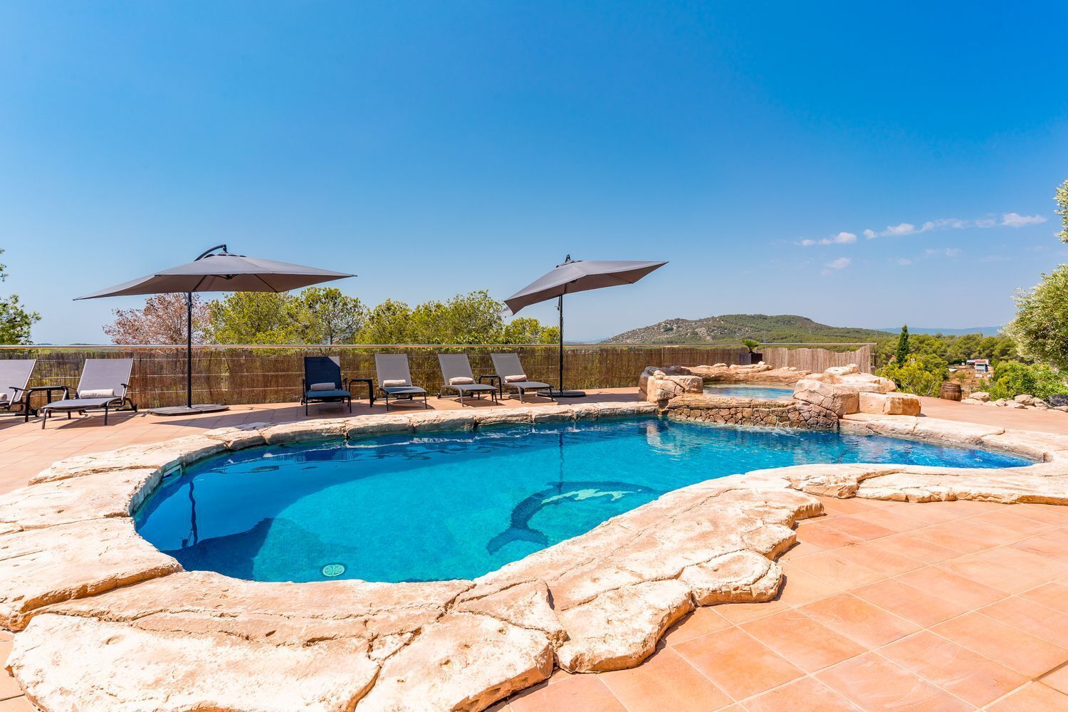 A heated pool