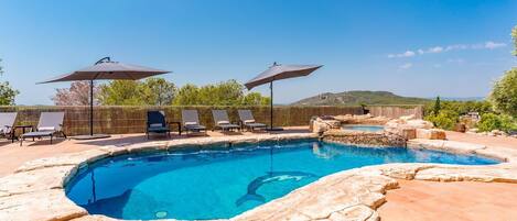 A heated pool