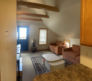 Living area - Elk Ave Basecamp | Steps to Shops & Buses | Heart of CB (Crested Butte)