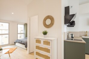 Appartement Exécutif, salle de bains attenante, vue ville (cuisine) | Wi-Fi gratuit
