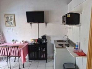 Private kitchen - Cozy, convenient and secured studio-Located Almond Grove Cole bay. (Cole Bay)