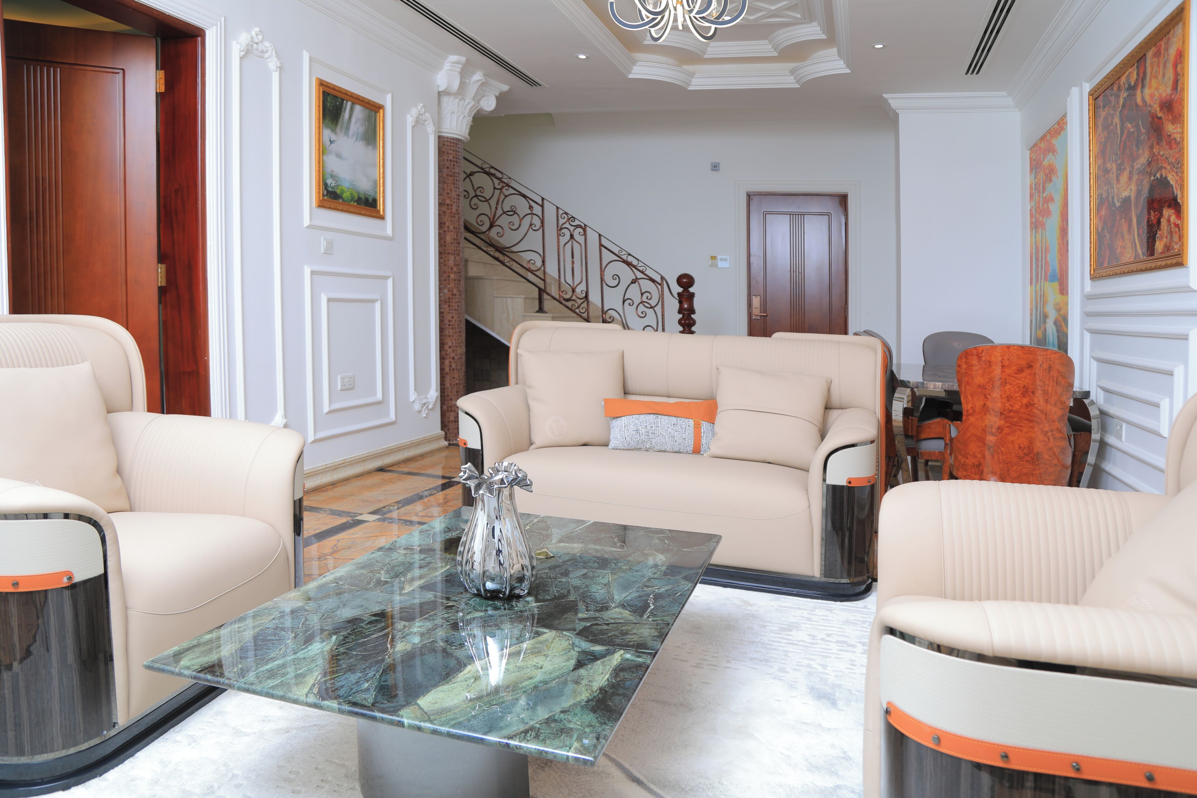 Presidential Suite, Balcony, Courtyard View | Living area