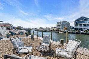 Terrace/patio - Waterfront 4BR Lagoon Home w/ Private Dock (Lacey Township)