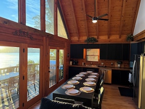 Dining - Main Channel Point Lot Lakefront Retreat - Sweeping Views, Private Dock + Lift (Lake Norman of Catawba)