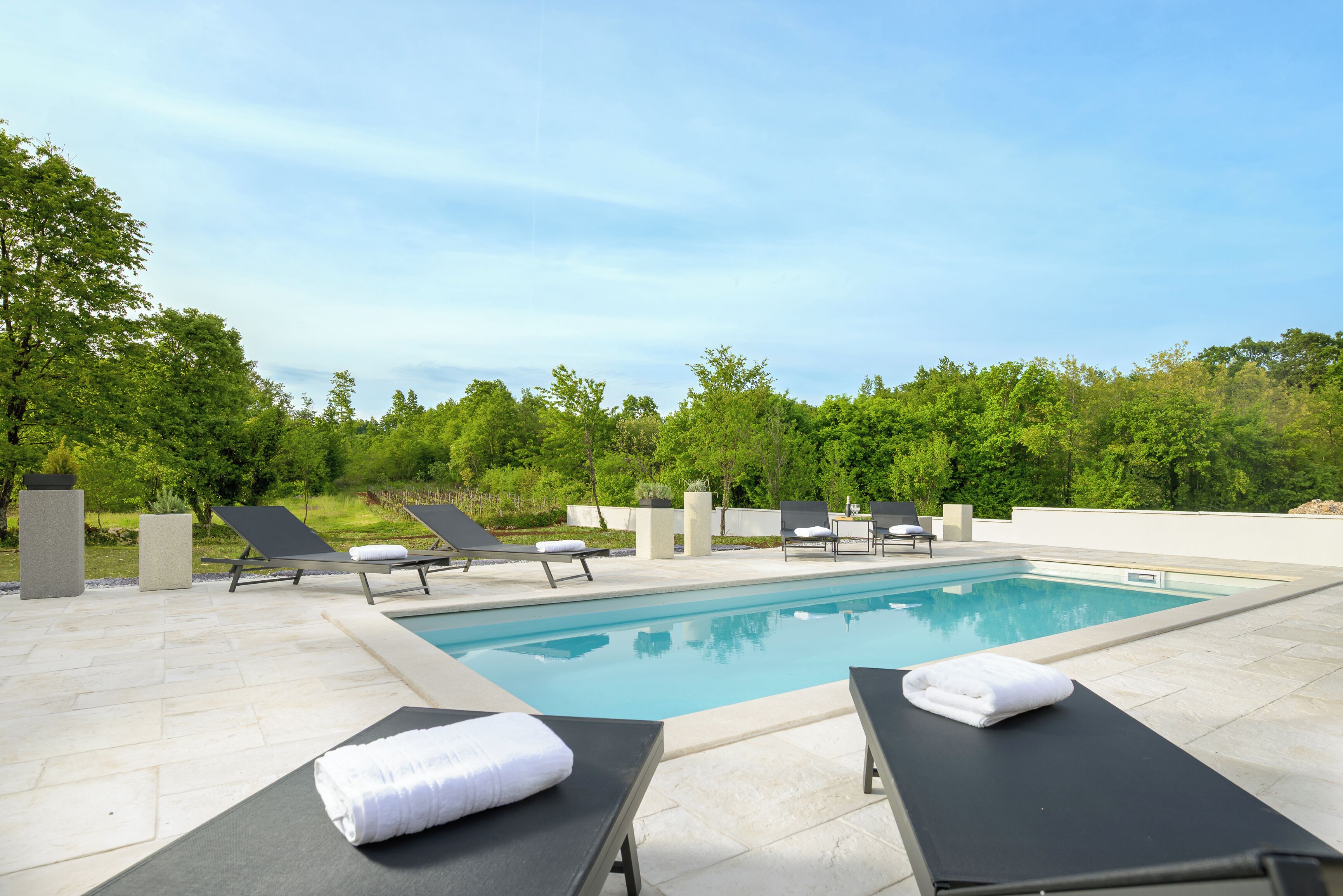 A heated pool