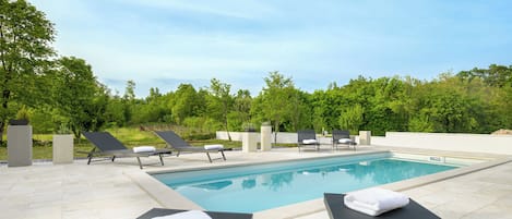 A heated pool