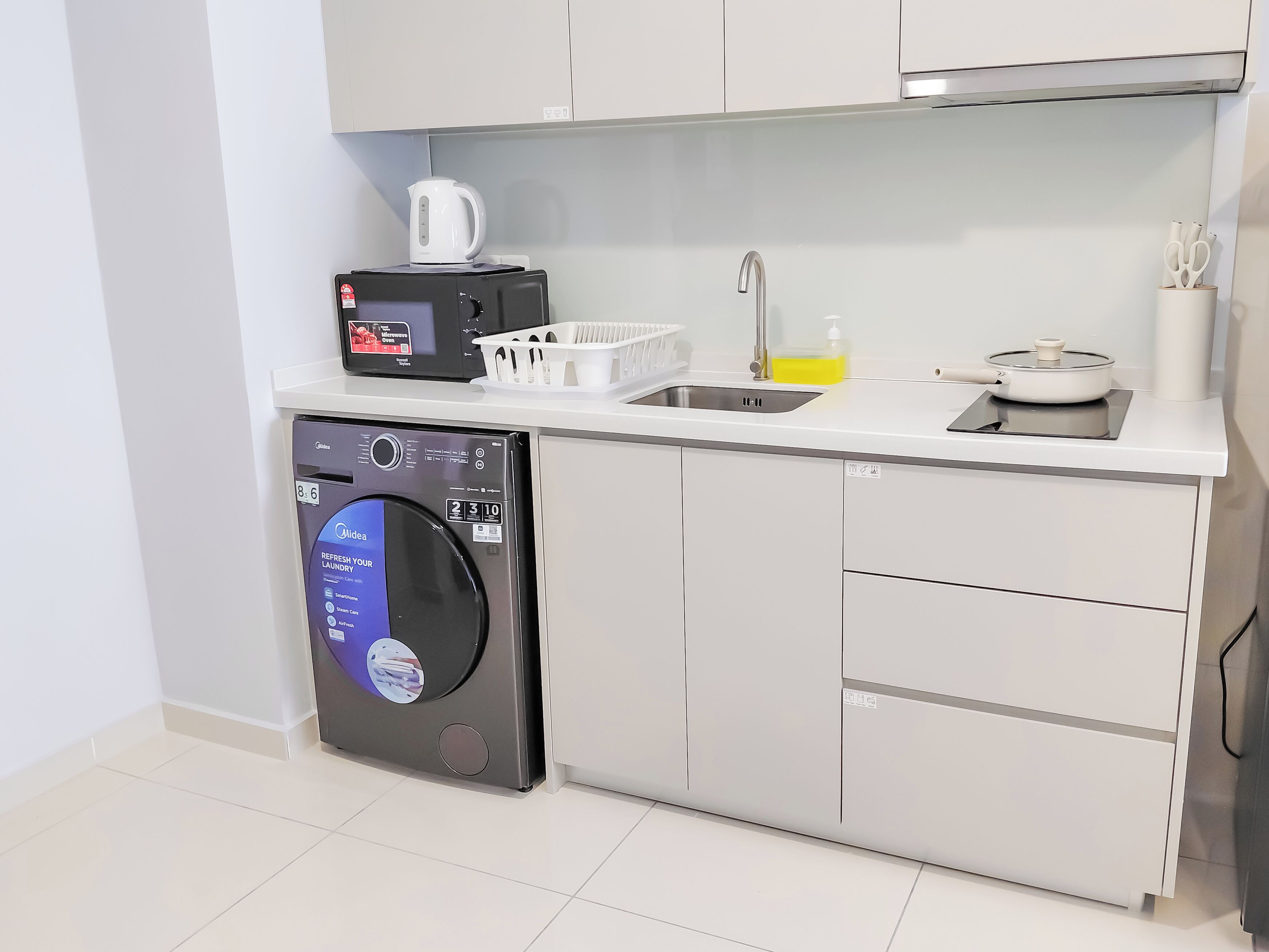 Apartamento, 2 habitaciones | Cocina privada | Microondas