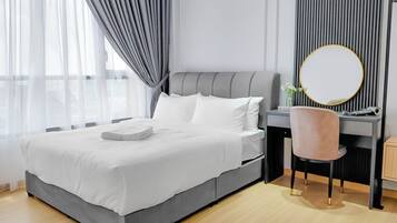 Apartemen, 2 kamar tidur | Setrika/meja setrika dan Wi-Fi gratis