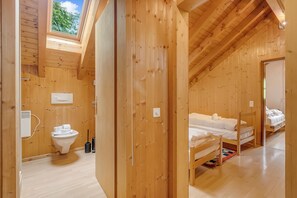 Douche, serviettes fournies